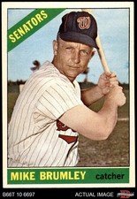 1966 Topps #29 Mike Brumley Senators 6 - EX/MT