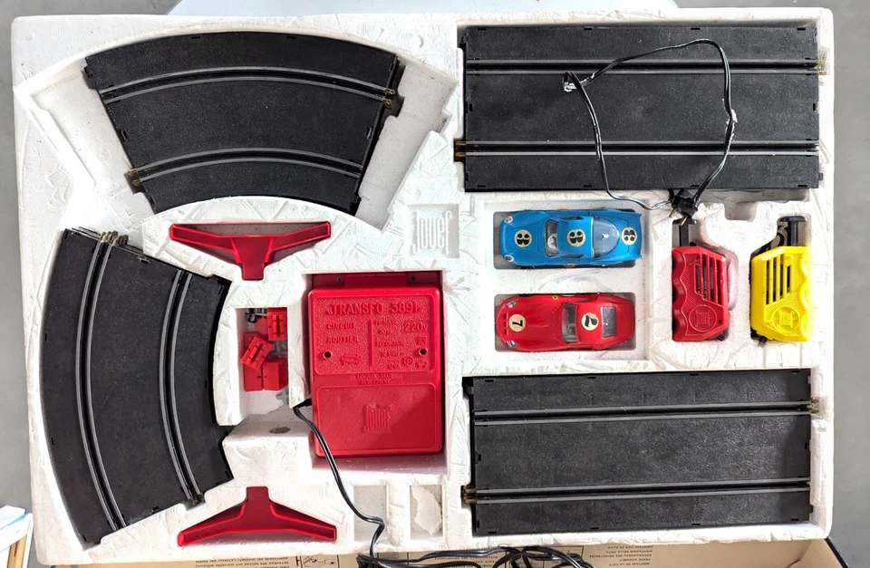 JOUEF ancien circuit routier électrique RECORD 64 réf. 3703 + RAILS supplém - Photo 4/4