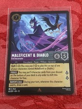FOIL Lorcana Attack of the Vine - Maleficent Diablo - Evil Incarnate - 63/204