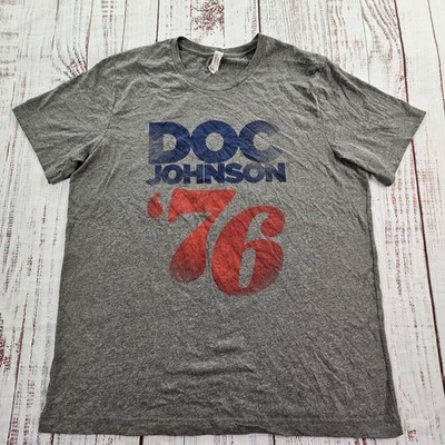 Doc Johnson 76 45 Years of Good Vibes Gray Short Sleeve T-Shirt Men's XL