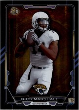 2015 Bowman Rainbow Black #R109 Nick Marshall - FB