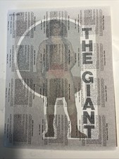 Andre The Giant AWA Wrestling Iron On T-Shirt Transfer Unused 10.5x8 1976