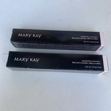 Mary Kay Unlimited Lip Gloss LOT OF 2 Evening Berry Full Size .13 Oz 153487 NEW 