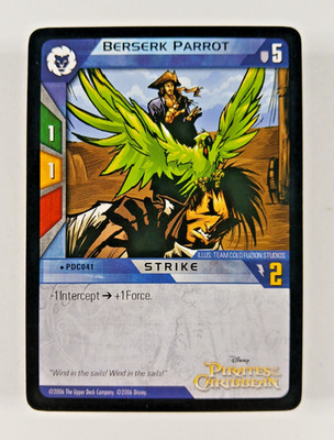 Berserk Parrot - Pirates of the Caribbean TCG card, Dead Man's