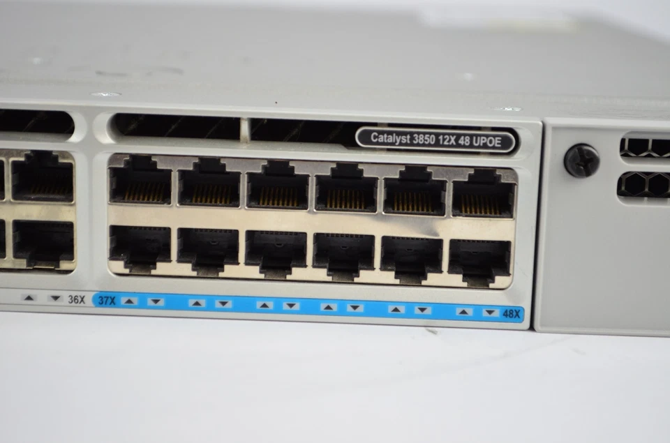 Cisco WS-C3850-12X48UL 48-Port UPoE Network Switch iOS 9.16.12 1100W PSU - Image 2 of 4