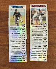2024 Topps Heritage High Number Chrome Silver Refractor lot (32) all different