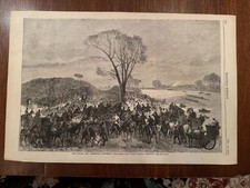 Antique 1867 Oxford Cambridge Harper’s Weekly rowing/crew newspaper print