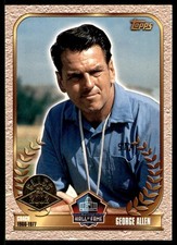 2002 Topps Hall of Fame George Allen HOF  Los Angeles Rams / Washington Redskins