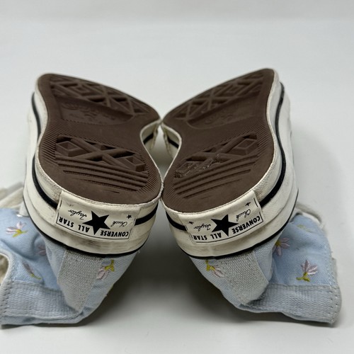 Converse All Star Chuck 70 High Shoes Womens 8 Blue Floral Embroidered Sneakers - Picture 18 of 18