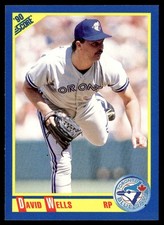 1990 Score David Wells Toronto Blue Jays #491A