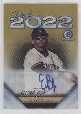 2022 Bowman Draft Class of Gold Refractor 45/50 Eric Brown Jr #C22A-EB Auto 03ox