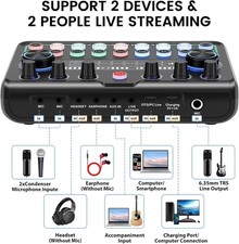 ALSO GO Upgraded Podcast Microphone Bundle, Podcast Equipment Bundle for 2, Reco