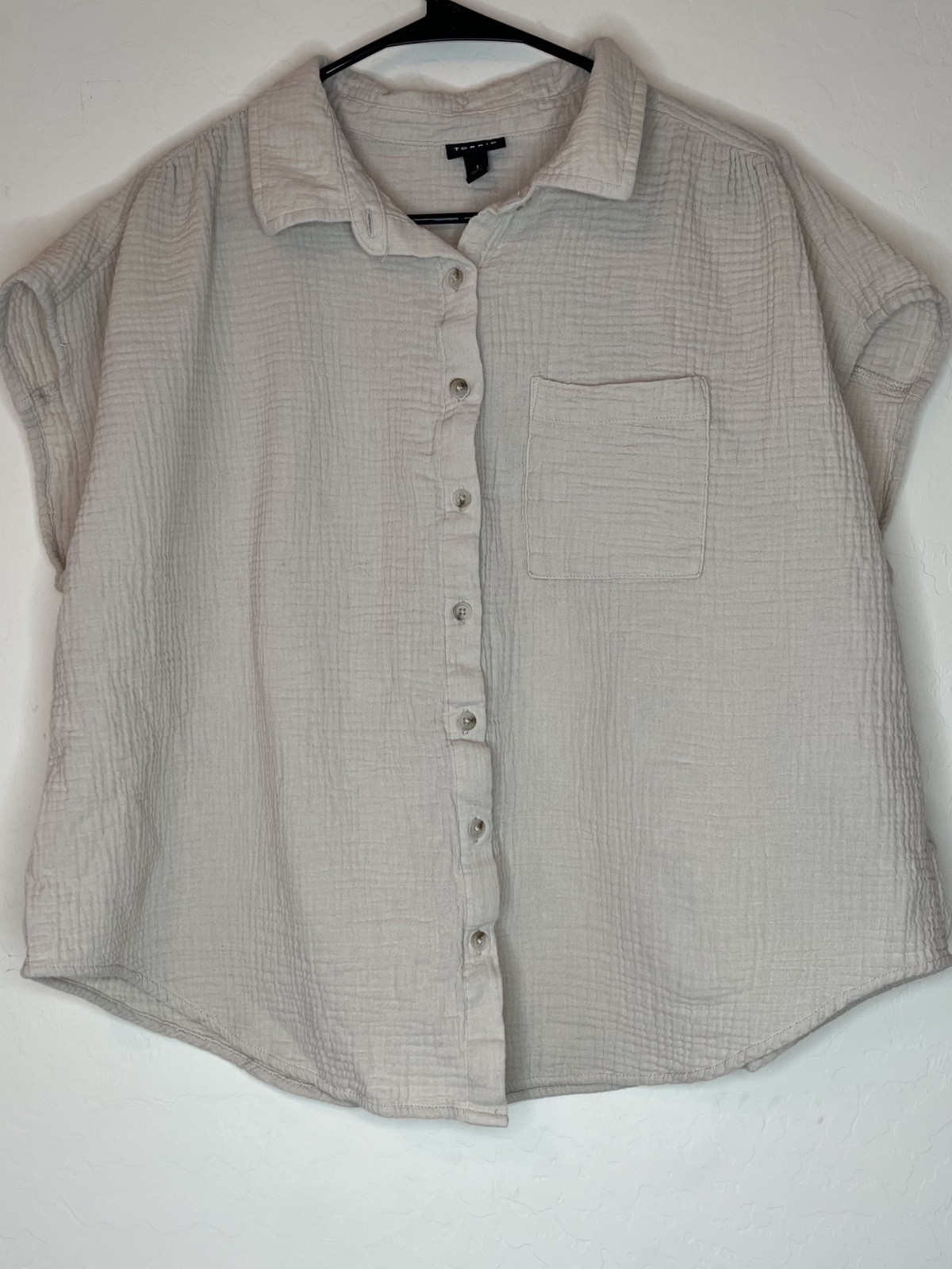 Torrid Gauze Button Up Shirt Women’s 1
