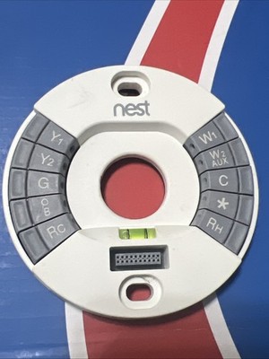 Google Nest 2nd Gen BASE ONLY Learning Thermostat Wiring Mount Terminal 02A