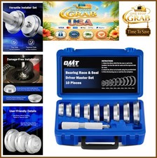 Bearing Race Seal Driver Set 10 Piece Adapters Automotive Installer Kit With