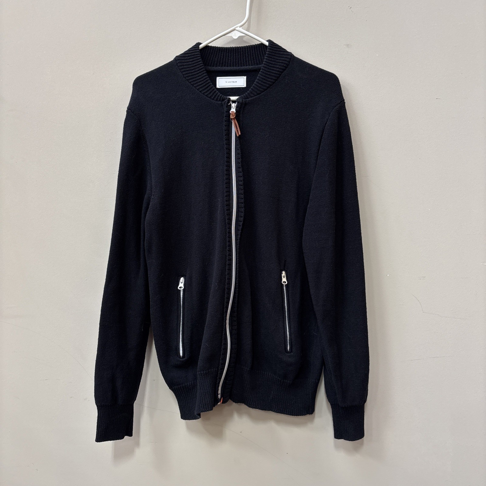 Five Four Black Cotton Jacket Medium - image 1
