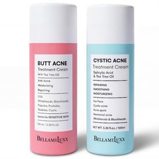BellamiLuxx Face  Body Acne Set Butt Acne Cream  Cystic Acne Lotion Treatment