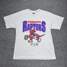 Vintage 1994 Toronto Raptors T-Shirt Large Ba...