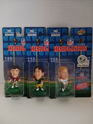 1996 (3) NFL Corinthian Headliners - Troy Aikman ~ Bret Favre  ~  Steve Young