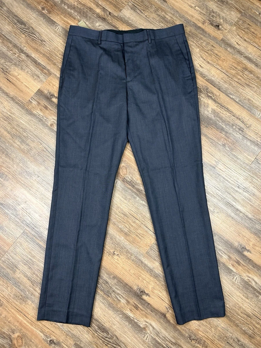 Pantalon Habillé Homme J.Crew Bowery Coupe Classique Plat Devant Kaki - Taille 36x32 Occasion