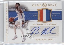 2018-19 Panini National Treasures Game Gear Prime 18/25 Nerlens Noel Auto 5xx