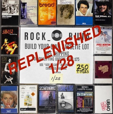 ALL GREATEST HITS BUILD YOUR LOT CASSETTE TAPES BUY $25 GET FREE SHIPPING 80S ++