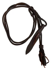 Showman Oiled Harness Leather Romal Reins w/ Popper