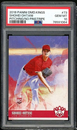 Shohei Ohtani Rookie Card 2018 Panini Diamond Kings #73 PSA 10
