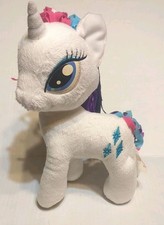My Little Pony Funrise Rarity White Multicolor Hair Blue Eyes Plush 11  
