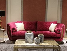 Divano imbottito design 4 posti divano di lusso - arredo soggiorno stile italiano