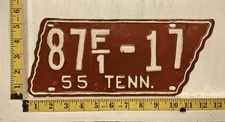 1955 tennessee license plate