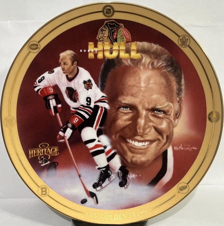 BOBBY HULL-THE GOLDEN JET-Heritage Legends of Hockey  Limited Edition Plate - Image 2 of 4