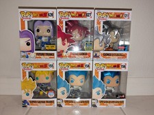 Funko Pop! Vinile: Lotto Dragon Ball - SSG Goku, SSGSS Vegeta, Super Saiyan Trunks