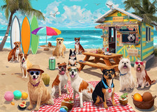 500 Piece Puzzle for Adults Beach Dog Jigsaw Puzzle 500 Pieces for Adults ...