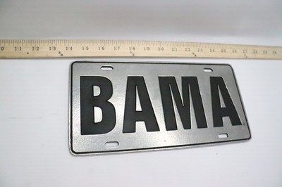 Metal Automobile University of Alabama ''BAMA'' Plate for Automobiles 88012