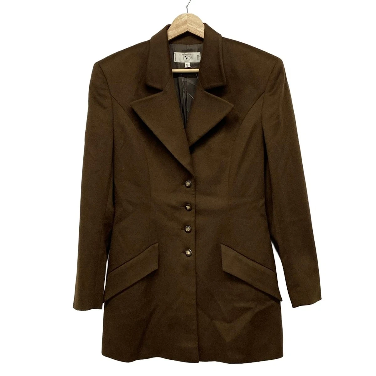 Autentico VALENTINO Cappotto donna marrone scuro
