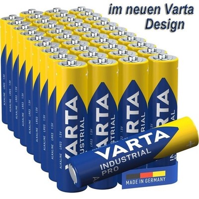 40x Batterien Micro AAA LR3 LR03 MN2400 VARTA 4003 Industrial Pro
