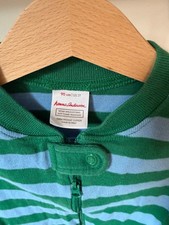 hanna anderson stripe pajamas blue green 3t