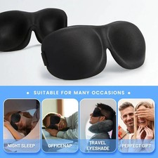 3D Sleep Mask Blindfold Sleeping Aid Soft Memory Foam Eye Mask for Sleeping