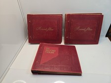 3- Vintage 45 RPM Vinyl Record Storage Books/ Holder/ 33 Childrens Albums xmas
