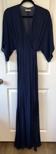 Reformation Winslow Navy Blue Maxi Wrap Dress Women’s Size M Wedding Formal GG21