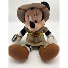 Minnie Mouse Safari Plush Walt Disney World Animal Kingdom 15   Explorer