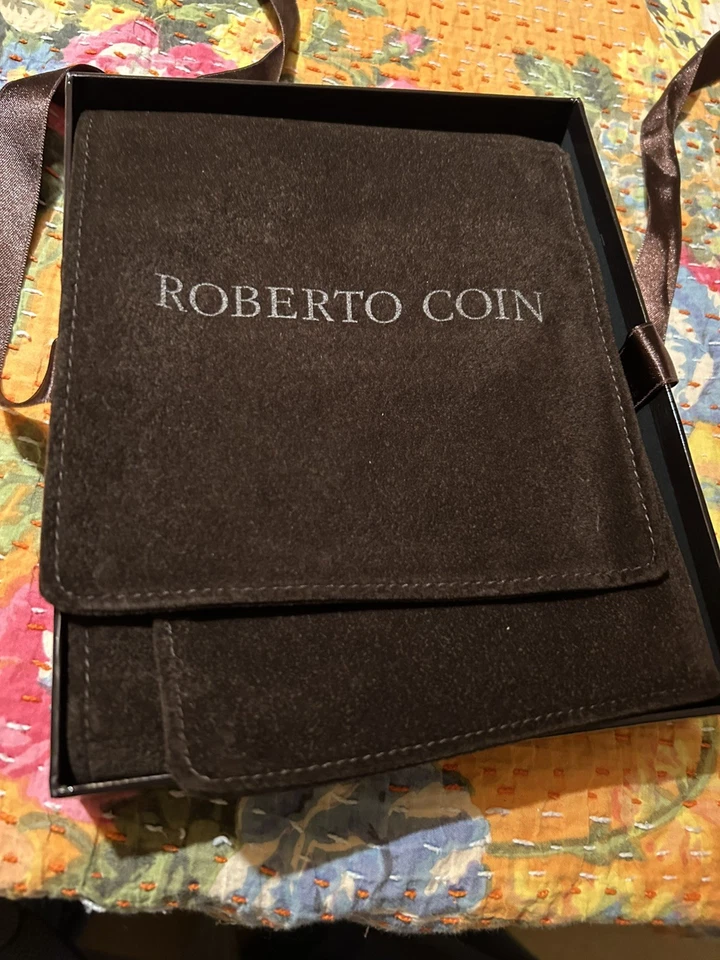 Collar de cadena con clip de papel de 17" Roberto Coin $3250 en oro amarillo de 18k Foto 3 de 4