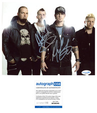 Adam Gontier & Neil Sanderson ‘Three Days Grace’ Band Signed 8x10 Photo ACOA