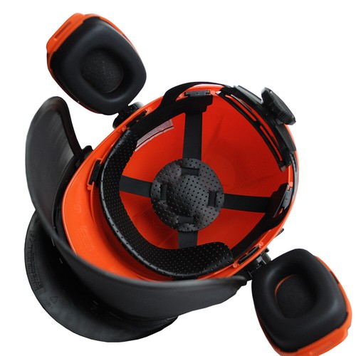 Rocwood 02560 Chainsaw Safety Helmet Red/Silver for sale online eBay