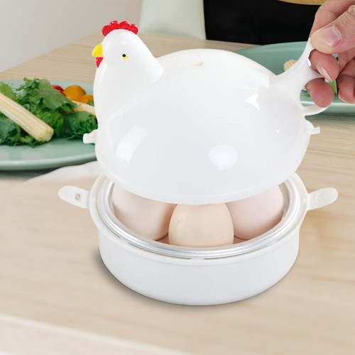 Microwave Egg Cooker Chicken-Shaped Rapid Egg Cooker Microwave Egg Poacher - Picture 5 of 8