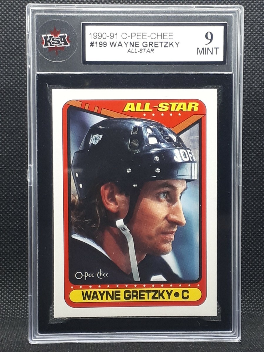 1990-91 OPC O-pee-chee NHL Hockey Card #199 Wayne Gretzky