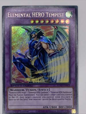 Elemental HERO Tempest (Secret Rare) SGX2-ENA21 Speed Duel GX: Midterm...