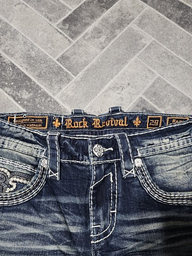 New Men’s Rock Revival Rami Straight Jeans Stretch Denim New Size 29x31 - Picture 10 of 12