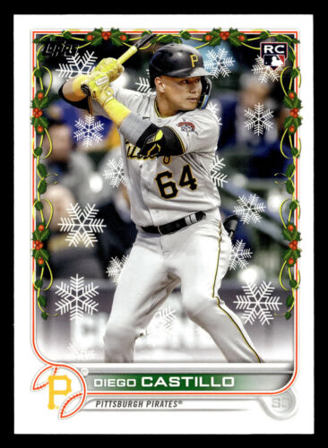 Diego Castillo 2022 Topps Holiday #HW192 Pittsburgh Pirates ROOKIE RC - Picture 1 of 2